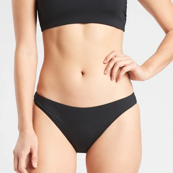 Athleta Swim Athleta Clean Low Rise Bottom Large Black New